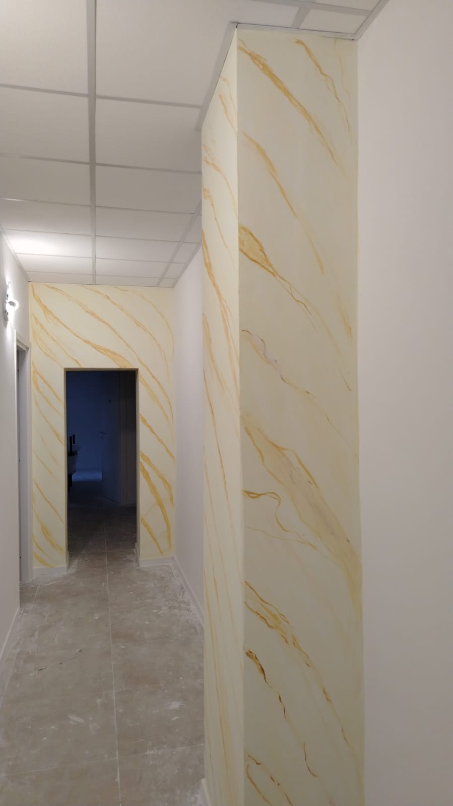 Stucco marmorino corridoio